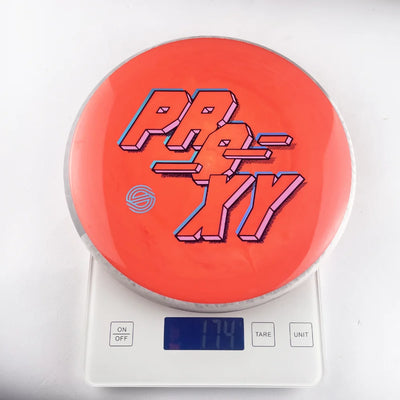 Picture of disc golf products: Axiom Neutron Soft Proxy - Simon Lizotte Typography Series 174g ORNG - Canadian Disc Golf Store