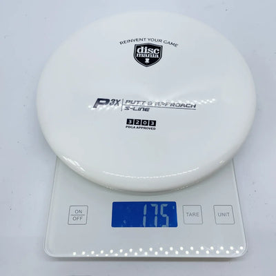 Picture of disc golf products: Discmania P3X S Line 175g WHT - Canadian Disc Golf Store