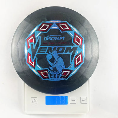 Picture of disc golf products: Discraft Anthony Barela 2025 USDGC ESP Swirl Pop Top Venom 172g BLK - Canadian Disc Golf Store
