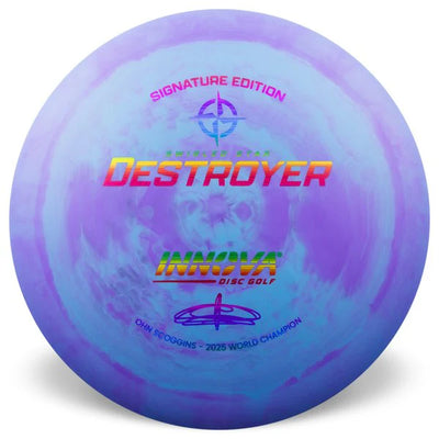 Picture of disc golf products: Innova Destroyer Swirled Star (Ohn Scoggins 2025 World Champion Signature Edition) - Canadian Disc Golf Store